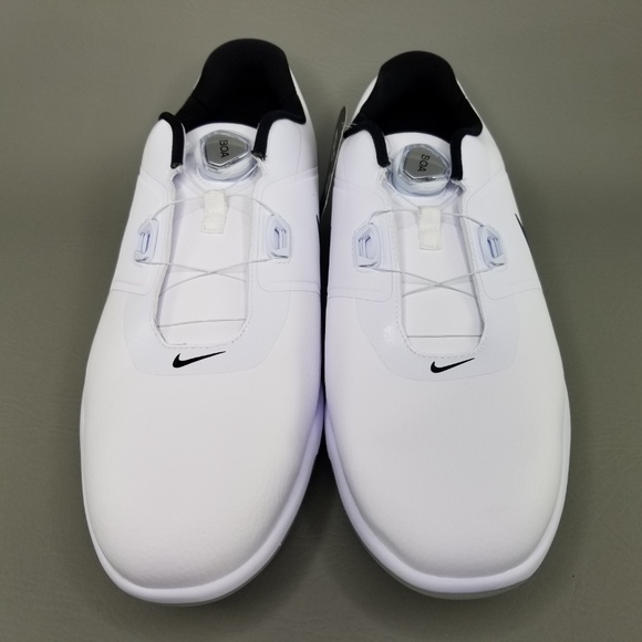 Nike Vapor Pro BOA Mens Soft Spike Golf Shoe White - Picture 5 of 8